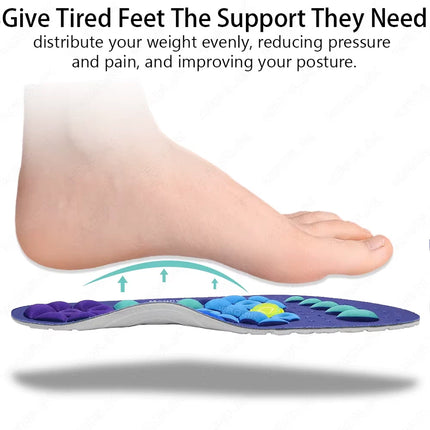 2pair  Acupressure Shoe Insoles Feet Fatigue Pain Relief insoles