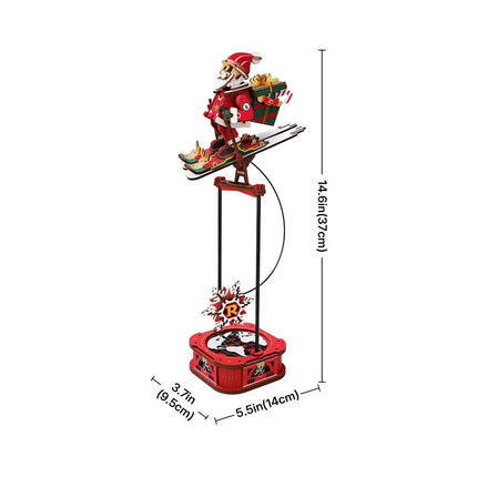 Santa on Skis Pendulum Balance Toy 3D Puzzle Model Building Kits Toys