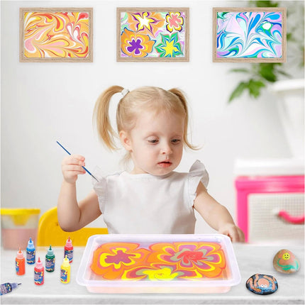 Marbling Painting DIY Painting on Water Creative Colors Art Set Xmas 12Color