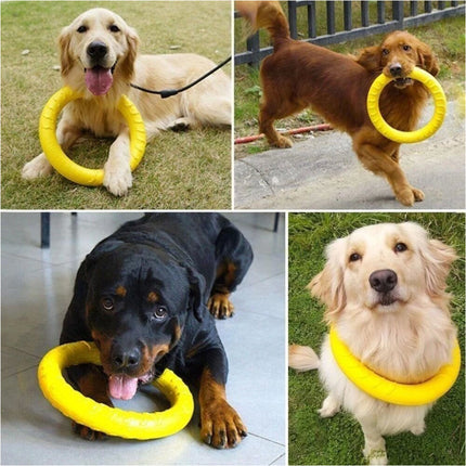 Dog Flying Ring Toy Floating Disc Outdoor Fitness Durable Interactive Chew Toys