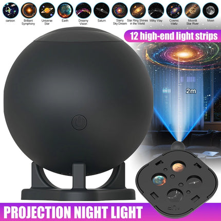 Starry Sky Projector Galaxy Night Light 12 Image Discs Decorative Lamp for Home Party