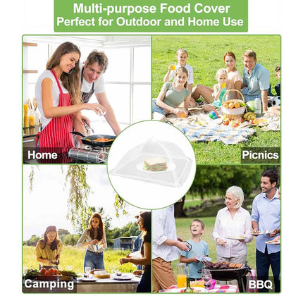 BBQ Food Cover Collapsible Food Cover Pop Up Mesh Fly Net Kitchen Party 43CM