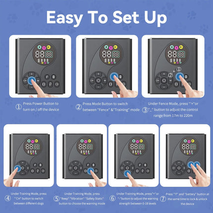 Anti Barkingelectric Shock Dog Pet Training Electroniccollarobeys Remote
