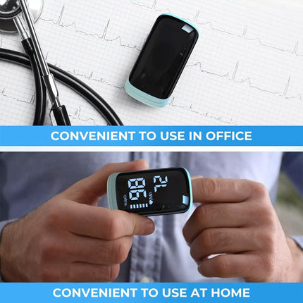 Professional Finger Pulse Oximeter Blood Oxygen Saturation Heart Rate Monitor