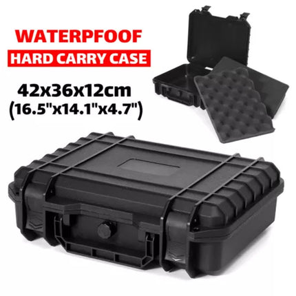 Waterproof Hard Carry Case Tool Storage Box Portable Plastic Organizer With Foam
