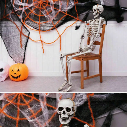 170cm Halloween Poseable Skeleton Full Life Size Human Skeleton Decoration Prop