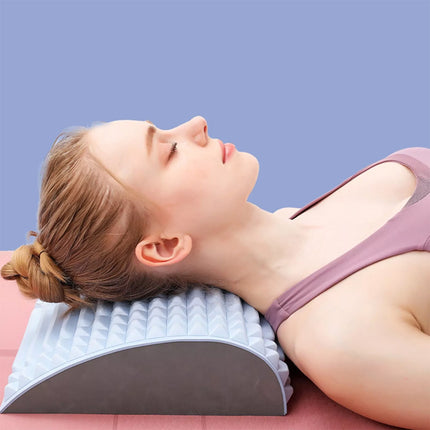 Lumbar Stretcher Refresh Neck and Back Stretcher Cracker for Lower Pain Relief Blue