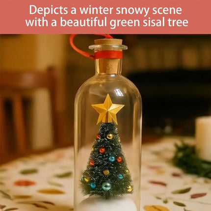 Christmas Tree - Record Christmas Message In A Bottle - Christmas Ornaments
