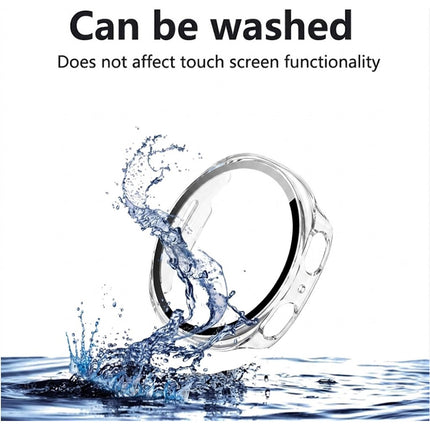 For Samsung Galaxy Watch 8 Case Cover With Glass Screen Protector 44mm Clear