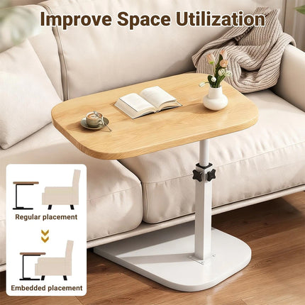 Laptop Stand Adjustable Height Side Table C Shape Sofa Bed Desk Portable Office