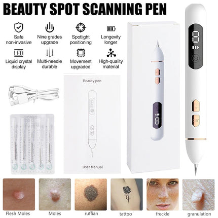 Laser Plasma Pen Mole Removal Dark Spot Remover Skin Wart Tag Remover 5x Needles
