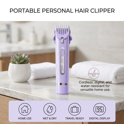 LED Dual Head Shaver Women Electric Bikini Trimmer Wet & Dry Use Hair Removal