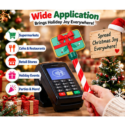 3D Present  Printed Wand Tap to Pay Christmas Magic Wand Contactless Payment Card Holder