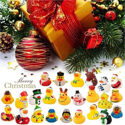 Christmas Advent Calendar Ducks 24 Days Christmas Countdown Rubber Duck