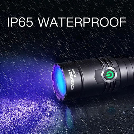 395nm Blacklight UV Light Tactical LED Flashlight Rechargeable Torch Lamp