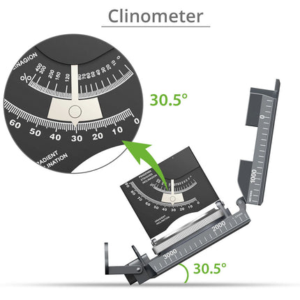 Military Compass Army Sighting Hiking Survival Camping Inclinometer IP65