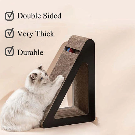 Cat Scratcher Scratching Board Corrugated Cardboard Scratch Bed Toy Pad Mat