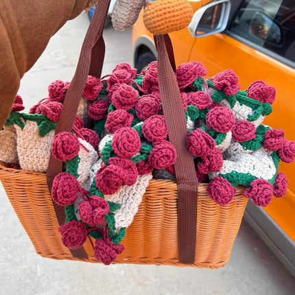 Handmade Crochet Flower Bouquet Blanket Birthday Wedding Valentine’s Day Gift