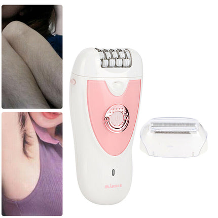 2 in 1 Epilator Women Instant Pain Free Electric Hair Removal Remover Body Face