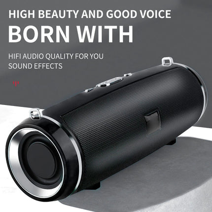 200W Portable Bluetooth Speaker IPX2 Waterproof Outdoor HIFI Pillar Speaker Subw