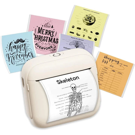 Mini Pocket Thermal Printer Bluetooth Wireless Photo Notes Inkless Sticker Paper