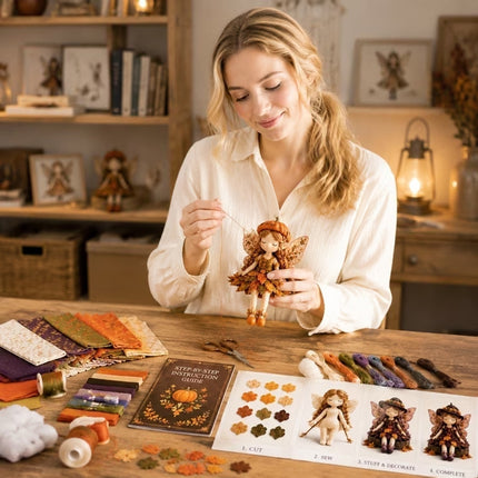 Pumpkin Fairy Patchwork DIY Collection, Fun  Fairies Patchwork Sewing Craft Kit