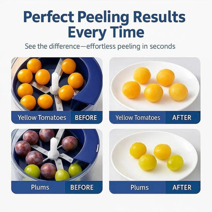 Electric Grape Peeling Machine Automatic Garlic Peeler Fruit Skin Remover Tools