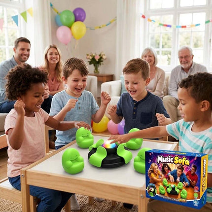 Beat Slap Board Game Set For Family Party With Light Sound Host And 4 Mini Sofas