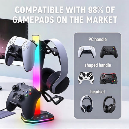 Gaming Headphone Stand Desktop Headset Hanger Display Rack Holder