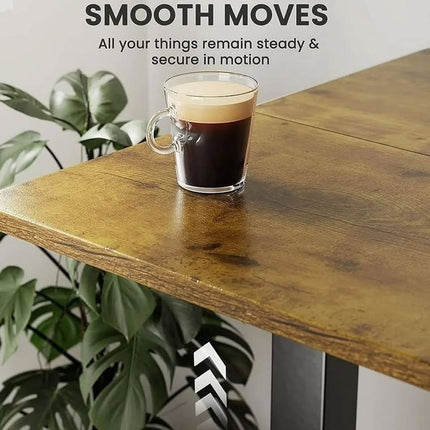 1.2m Wood Height Adjustable Sit Stand Table Office Electric Desk