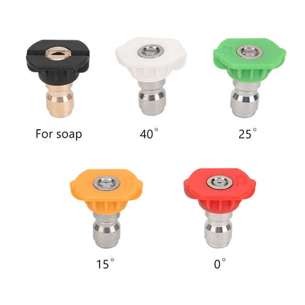 5 Nozzles High Pressure Washer Lance Gun 1/2" BSP Extension Wand Spray Cleaner
