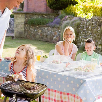 BBQ Food Cover Collapsible Food Cover Pop Up Mesh Fly Net Kitchen Party 43CM