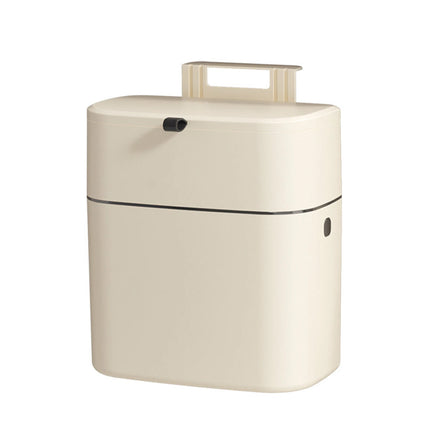 Kitchen Trash Bin Wall Mounted Door Hanging Cupboard Bin Garbage Can Wastebasket