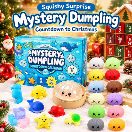 Fidget Mystery Dumpling Advent Calendar Adults Christmas Gift 24 Days Dumpling Toys Countdown B