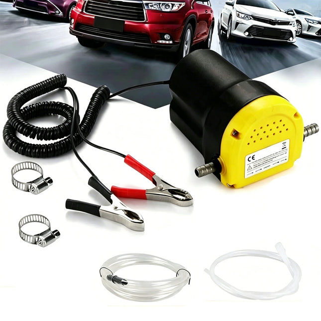 Car Engine Oil Pump 12V Electric Auto Oil Fluid Sump Extractor Scavenge Pump