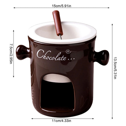 Cheese Chocolate Melting Ceramic Creative Coffee Mug Cup Personal Fondue Mugs