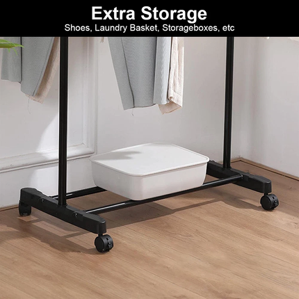 Heavy Duty Clothes Rail Rack Hanging Garment Display Stand Shoe Storage Shelf