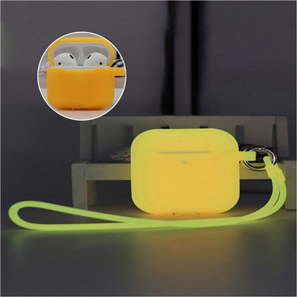Apple AirPods 3rd generation Case 3rd Gen Luminous Silicone Protective Cover Yellow