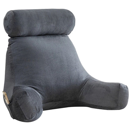 Back Rest Pillow Neck Lumbar Bed Backrest Reading Support Chair Cushion Grey AUS