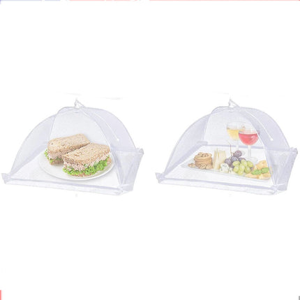BBQ Food Cover Collapsible Food Cover Pop Up Mesh Fly Net Kitchen Party 43CM