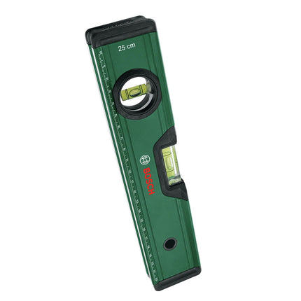 Spirit Level 25 cm, Precise Alignment, Softgrip Bumpers, V-Groove