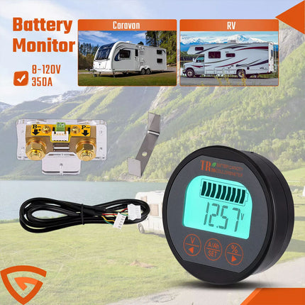 Battery Monitor Kit 80V 350A For Caravan RV Motorhome UPS lithium iron 999 AH