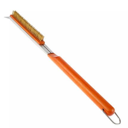 Pizza Oven Brush 21inch Portable Pizza Stone Brush with Wooden Handle