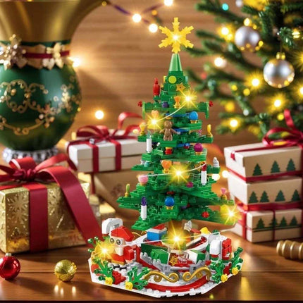 24PCS Advent Calendar 2026 Christmas Tree Building Set Boxes Countdown Block