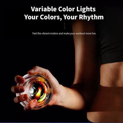 GYRO BALL Forearm Wrist Arm Exercise Gyroscopic Ball LED High Quality