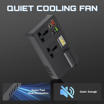 Car Power Inverter 12V to 240V Converter 200W With 4USB Phone Charger 200W
