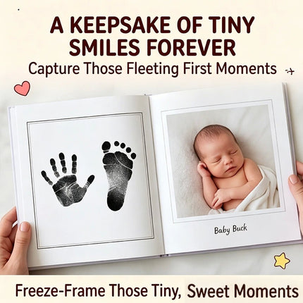 4-Pack Handprint Footprint Inkless Pad Kit Clean Touch Pet Paw Print Set