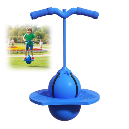 Bouncing Ball Frog Jump Long Height Exercise Equipment Balance Training Toys (Blue Dual purpose)