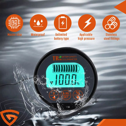 Battery Monitor Kit 80V 350A For Caravan RV Motorhome UPS lithium iron 999 AH