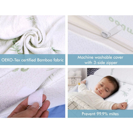 Bed Wedge Pillow Cool Gel Memory Foam Back Leg Elevation Bamboo